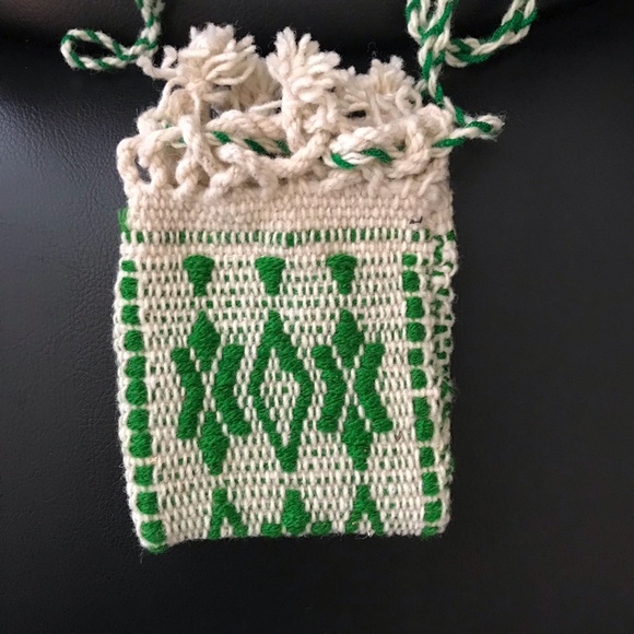 Handmade Knitted Mexican Mini Small Crossbody Bag - Picture 2 of 8